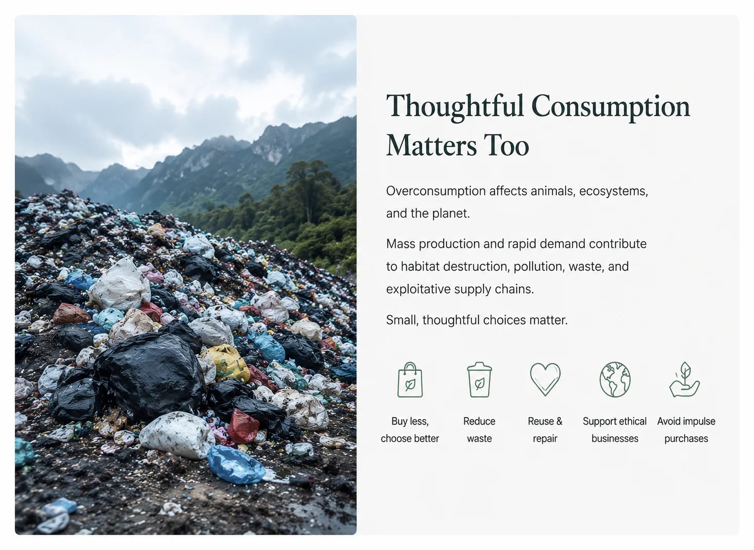 Thoughtful consumption and everyday ethical choices
