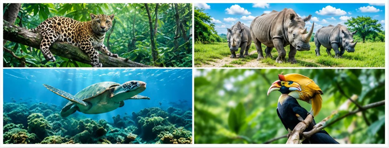 Wildlife conservation in natural habitat